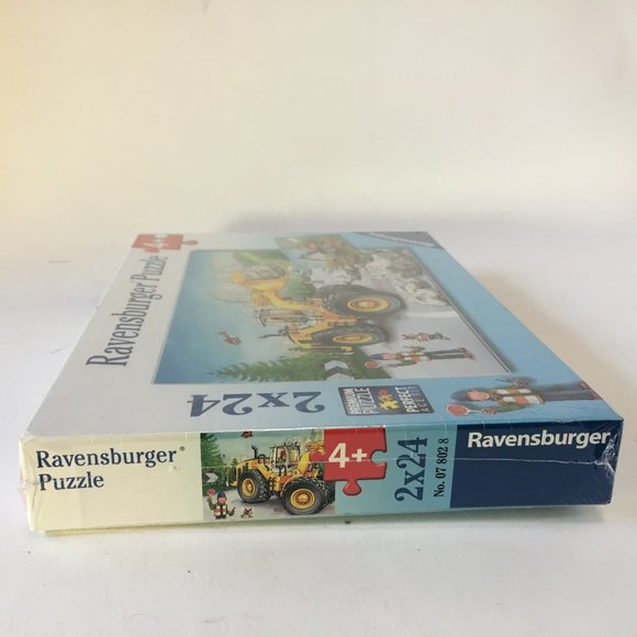 Ravensburger Premium Puzzle Diggers at Work 2 x 24 Age 4+ Sealed New 07 802 8 - Picture 9 of 12